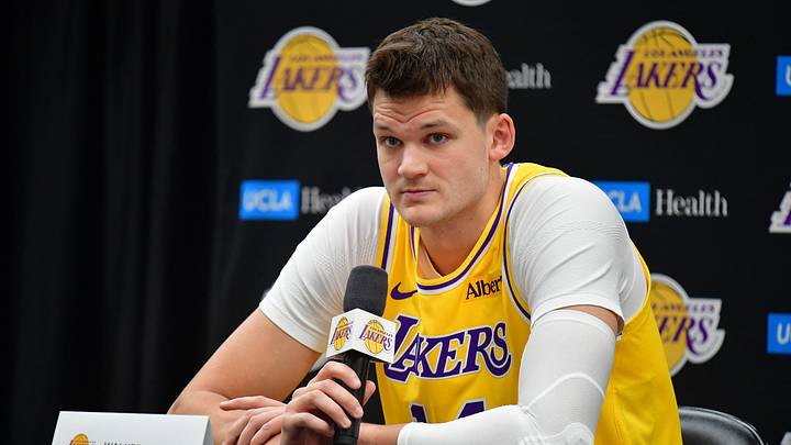 Sep 28, 2026; El Segundo, CA, USA; Los Angeles Lakers player Walker Kessler (14) during media day at UCLA Health Training Center. Mandatory Credit: Gary A. Vasquez-Imagn Images Sep 28, 2026; El Segundo, CA, USA; Los Angeles Lakers player Walker Kessler (14) during media day at UCLA Health Training Center. Mandatory Credit: Gary A. Vasquez-Imagn Images