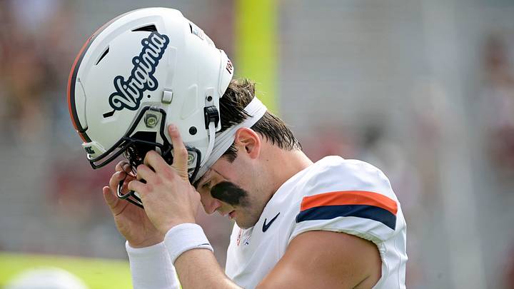 Oct 3, 2026; Tallahassee, Florida, USA; Virginia Cavaliers quarterback Beau Pribula (7) before the game against the Florida State Seminoles at Doak S. Campbell Stadium. Mandatory Credit: Melina Myers-Imagn Images Oct 3, 2026; Tallahassee, Florida, USA; Virginia Cavaliers quarterback Beau Pribula (7) before the game against the Florida State Seminoles at Doak S. Campbell Stadium. Mandatory Credit: Melina Myers-Imagn Images