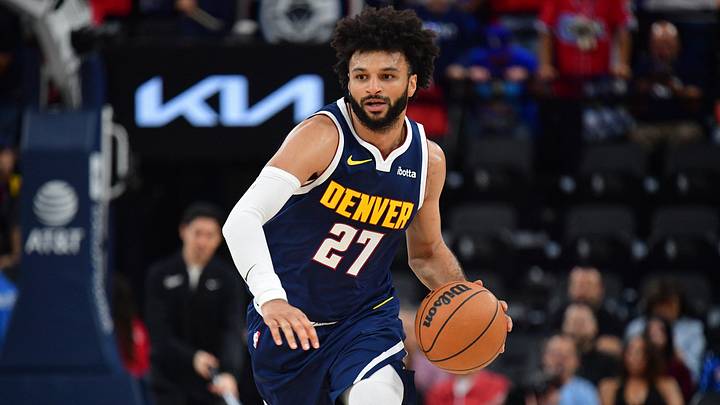 Oct 14, 2026; Inglewood, California, USA; Denver Nuggets guard Jamal Murray (27) moves the ball up court against the Los Angeles Clippers during the first half at Intuit Dome. Mandatory Credit: Gary A. Vasquez-Imagn Images Oct 14, 2026; Inglewood, California, USA; Denver Nuggets guard Jamal Murray (27) moves the ball up court against the Los Angeles Clippers during the first half at Intuit Dome. Mandatory Credit: Gary A. Vasquez-Imagn Images