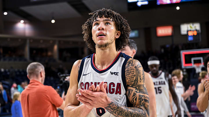 Gonzaga Bulldogs guard Jalen Warley.