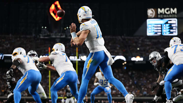 The Chargers are huge home favorites against the Raiders in NFL Week 13 action.