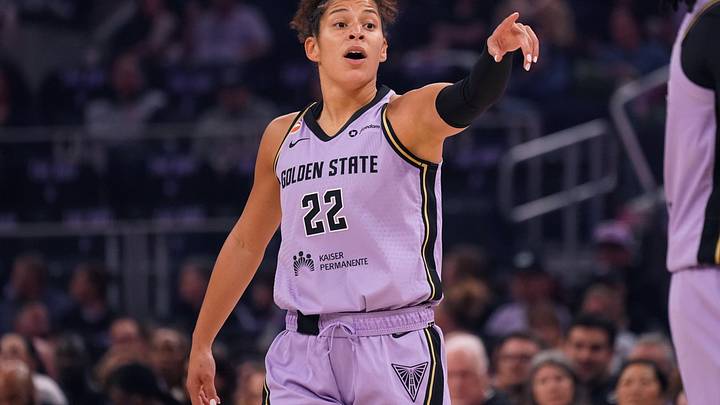 The Golden State Valkyries and guard Veronica Burton are favored on May 8. 