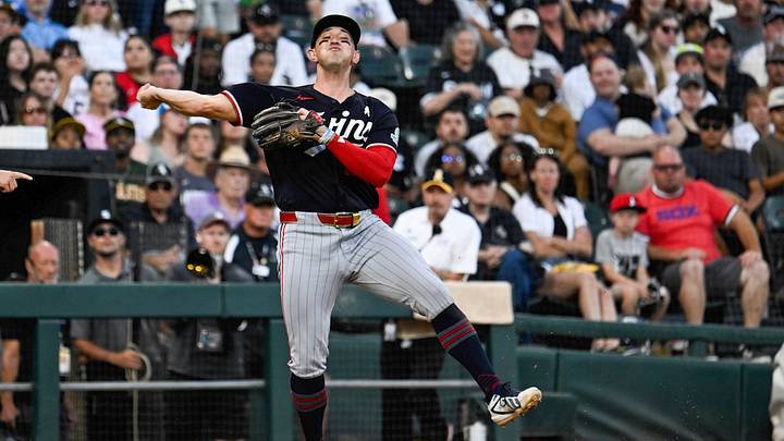 Minnesota Twins third baseman Brooks Lee (22). Mandatory Credit: Matt Marton-Imagn Images Minnesota Twins third baseman Brooks Lee (22). Mandatory Credit: Matt Marton-Imagn Images