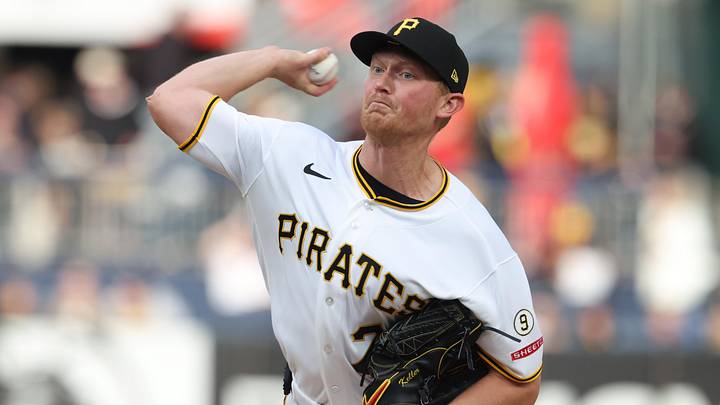 May 13, 2026; Pittsburgh, Pennsylvania, USA;  Pittsburgh Pirates starting pitcher Mitch Keller (23) delivers a pitch against the Colorado Rockies during the first inning at PNC Park. Mandatory Credit: Charles LeClaire-Imagn Images