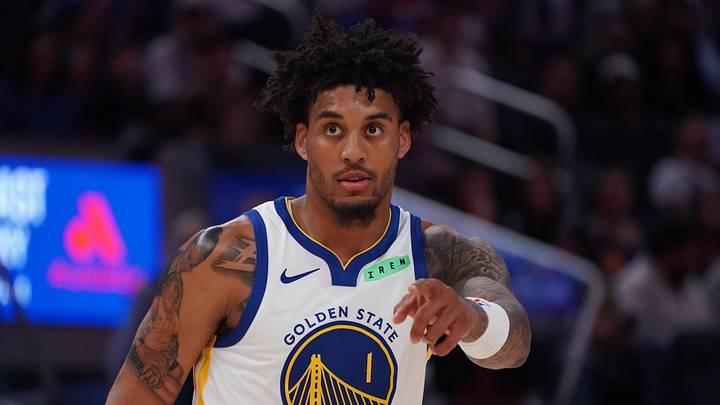 Oct 16, 2026; San Francisco, California, USA; Golden State Warriors forward Yaxel Lendeborg (1) communicates with a teammate during a game against the Portland Trail Blazers in the first quarter at Chase Center. Mandatory Credit: David Gonzales-Imagn Images Oct 16, 2026; San Francisco, California, USA; Golden State Warriors forward Yaxel Lendeborg (1) communicates with a teammate during a game against the Portland Trail Blazers in the first quarter at Chase Center. Mandatory Credit: David Gonzales-Imagn Images