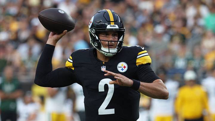 Aug 13, 2026; Pittsburgh, Pennsylvania, USA; Pittsburgh Steelers quarterback Mason Rudolph (2) passes against the Green Bay Packers during the first quarter at Acrisure Stadium. Mandatory Credit: Charles LeClaire-Imagn Images Aug 13, 2026; Pittsburgh, Pennsylvania, USA; Pittsburgh Steelers quarterback Mason Rudolph (2) passes against the Green Bay Packers during the first quarter at Acrisure Stadium. Mandatory Credit: Charles LeClaire-Imagn Images