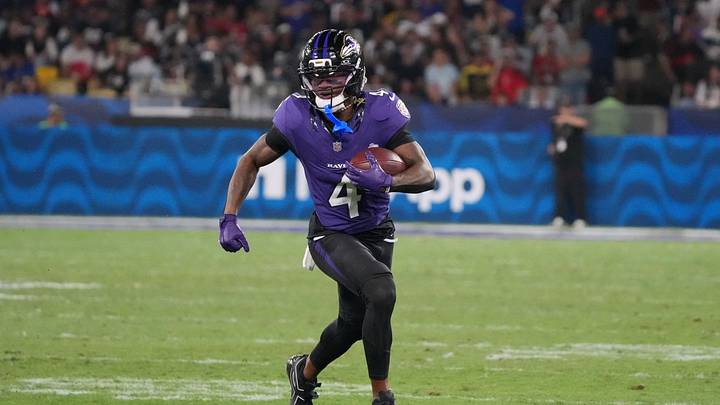 Baltimore Ravens wide receiver Zay Flowers. Baltimore Ravens wide receiver Zay Flowers.