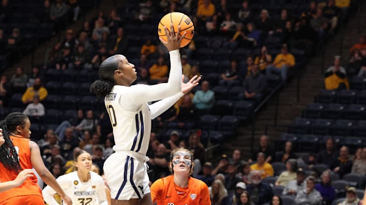 West Virginia University guard Jordan Harrison