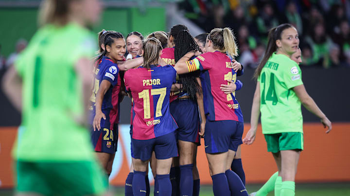 Beim Hinspiel konnte Wolfsburg wenig gegen die Barca-Party ausrichten