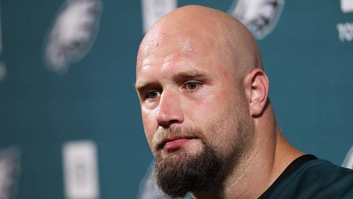 Jun 9, 2026; Philadelphia, PA, USA; Philadelphia Eagles offensive tackle Lane Johnson (65) speaks with the media at Jefferson Health Training Complex. Mandatory Credit: Bill Streicher-Imagn Images Jun 9, 2026; Philadelphia, PA, USA; Philadelphia Eagles offensive tackle Lane Johnson (65) speaks with the media at Jefferson Health Training Complex. Mandatory Credit: Bill Streicher-Imagn Images