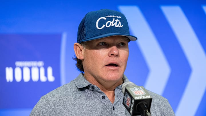 Chris Ballard at the NFL Combine