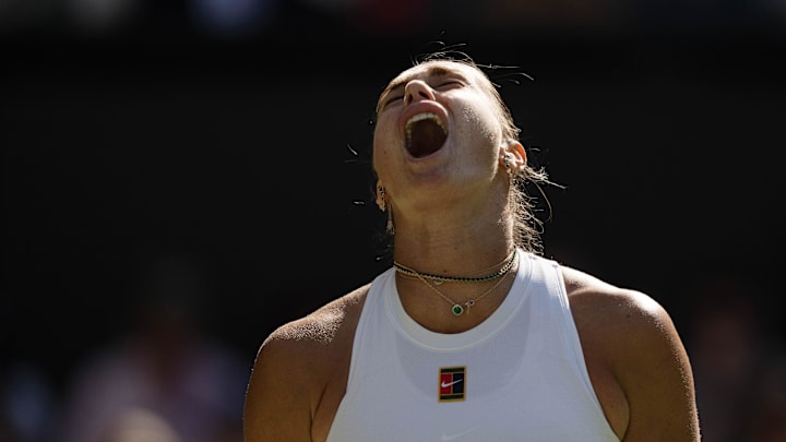 Sabalenka was not pleased with Anisimova for her apparent lack of apology after the American's winner clipped the net during a key game in the third set. 