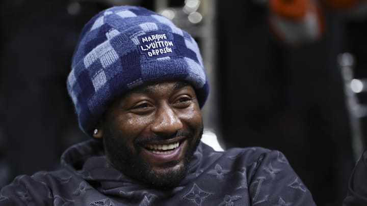 Jan 27, 2024; Coral Gables, Florida, USA; American professional basketball player John Wall attends the game between the Pittsburgh Panthers and the Miami Hurricanes at Watsco Center. Mandatory Credit: Sam Navarro-Imagn Images Jan 27, 2024; Coral Gables, Florida, USA; American professional basketball player John Wall attends the game between the Pittsburgh Panthers and the Miami Hurricanes at Watsco Center. Mandatory Credit: Sam Navarro-Imagn Images