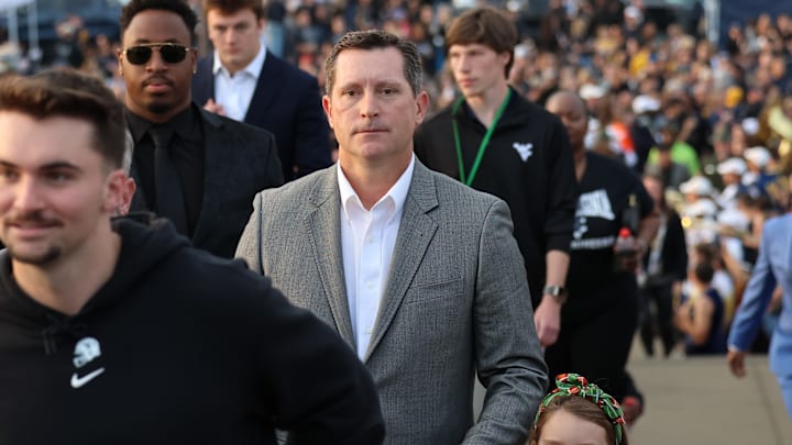 West Virginia University defensive coordinator Jordan Lesley West Virginia University defensive coordinator Jordan Lesley