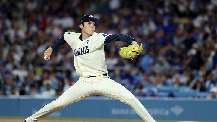 May 30, 2026; Los Angeles, California, USA; Los Angeles Dodgers pitcher Roki Sasaki (11) pitches during the fifth inning against the Philadelphia Phillies at Dodger Stadium. Mandatory Credit: Kiyoshi Mio-Imagn Images May 30, 2026; Los Angeles, California, USA; Los Angeles Dodgers pitcher Roki Sasaki (11) pitches during the fifth inning against the Philadelphia Phillies at Dodger Stadium. Mandatory Credit: Kiyoshi Mio-Imagn Images