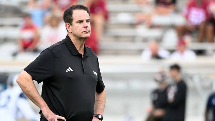 Sep 12, 2026; Bloomington, Indiana, USA; Indiana Hoosiers head coach Curt Cignetti is seen prior to the game against the Howard Bison at Merchants Bank Field at Memorial Stadium. Mandatory Credit: Robert Goddin-Imagn Images