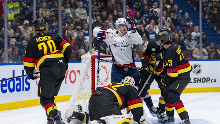 Pierre-Luc Dubois, Washington Capitals Mandatory Credit: Bob Frid-Imagn Images