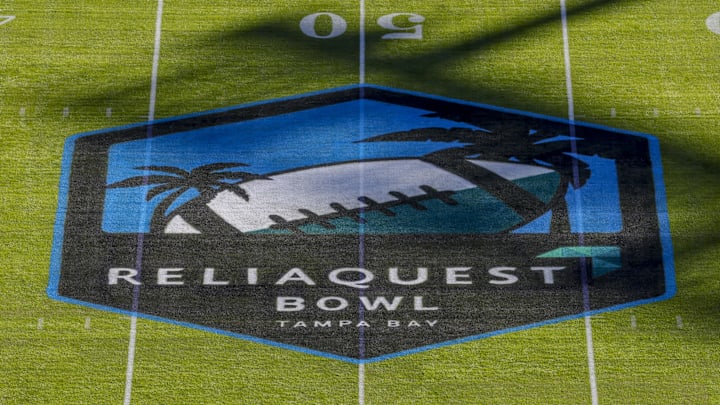 Dec 31, 2025; Tampa, FL, USA; a general view of the stadium before the ReliaQuest Bowl between the Iowa Hawkeyes and the Vanderbilt Commodores at Raymond James Stadium. Mandatory Credit: Nathan Ray Seebeck-Imagn Images