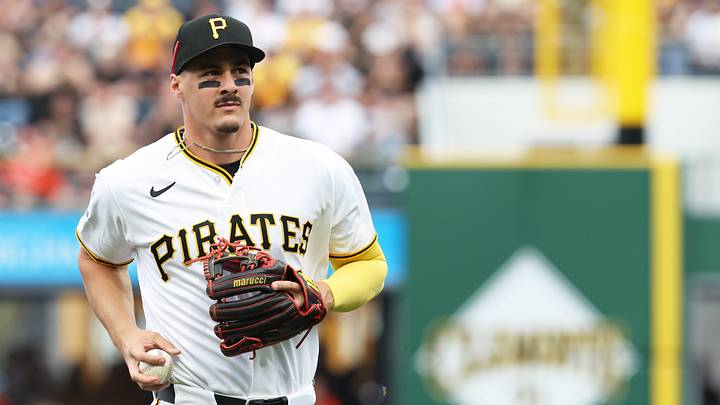 Apr 3, 2026; Pittsburgh, Pennsylvania, USA; Pittsburgh Pirates shortstop Konnor Griffin (6) jogs off of the field after the first inning in his major league debut against the Baltimore Orioles at PNC Park. Mandatory Credit: Charles LeClaire-Imagn Images Apr 3, 2026; Pittsburgh, Pennsylvania, USA; Pittsburgh Pirates shortstop Konnor Griffin (6) jogs off of the field after the first inning in his major league debut against the Baltimore Orioles at PNC Park. Mandatory Credit: Charles LeClaire-Imagn Images