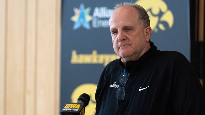Iowa football’s Defensive Coordinator Phil Parker speaks during a press conference April 22, 2026 at the Hansen Performance Center in Iowa City, Iowa. Iowa football’s Defensive Coordinator Phil Parker speaks during a press conference April 22, 2026 at the Hansen Performance Center in Iowa City, Iowa.