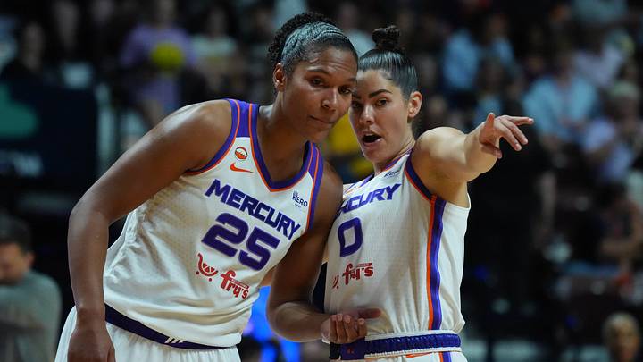 Phoenix Mercury players Kelsey Plum and Alyssa Thomas Phoenix Mercury players Kelsey Plum and Alyssa Thomas