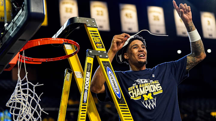 Michigan forward Yaxel Lendeborg (23) 