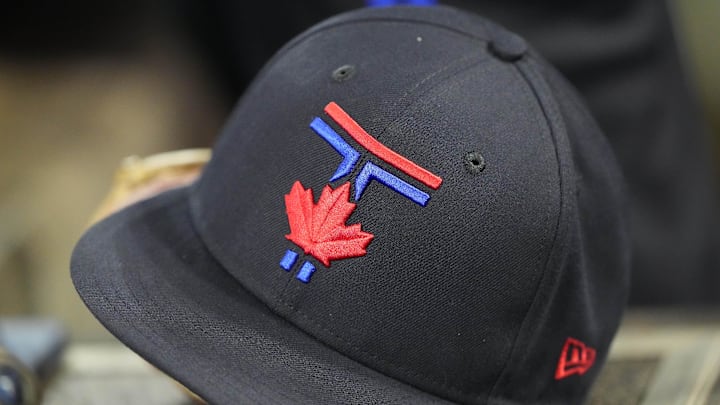 A Toronto Blue Jays ball cap A Toronto Blue Jays ball cap