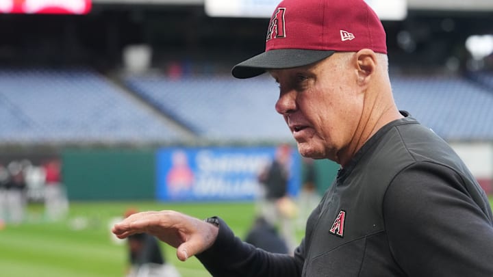 Arizona Diamondbacks pitching coach Brent Strom ahead of their NLCS matchup against the Philadelphia Phillies at Citizens Bank Park in Philadelphia on Oct. 15, 2023. Arizona Diamondbacks pitching coach Brent Strom ahead of their NLCS matchup against the Philadelphia Phillies at Citizens Bank Park in Philadelphia on Oct. 15, 2023.