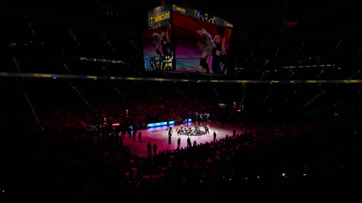 May 19, 2024; Denver, Colorado, USA; General wide view during game seven between the Minnesota Timberwolves against the Denver Nuggets of the second round for the 2024 NBA playoffs at Ball Arena. Mandatory Credit: Ron Chenoy-USA TODAY Sports
