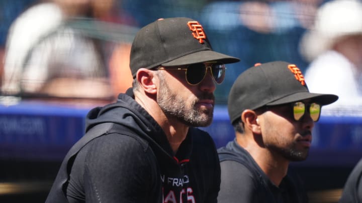 Sep 16, 2023; Denver, Colorado, USA; Former San Francisco Giants manager Gabe Kapler. Sep 16, 2023; Denver, Colorado, USA; Former San Francisco Giants manager Gabe Kapler.