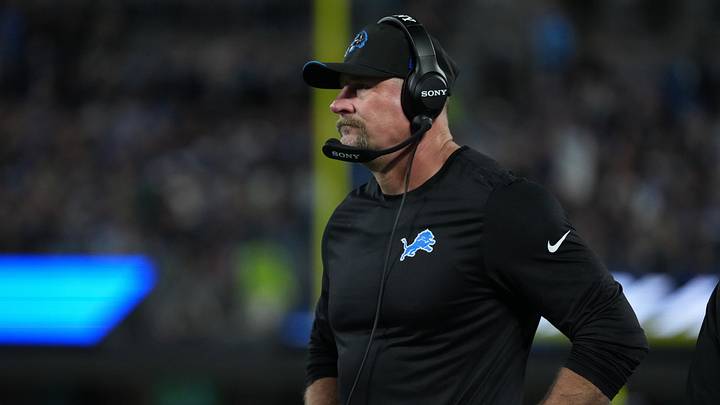 Oct 4, 2026; Charlotte, North Carolina, USA; Detroit Lions head coach Dan Campbell during the first half against the Carolina Panthers at Bank of America Stadium. Mandatory Credit: Jim Dedmon-Imagn Images