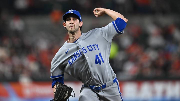 Jul 10, 2026; Baltimore, Maryland, USA; Kansas City pitcher Daniel Lynch IV (41) pitches in the seventh inning against the Baltimore Orioles at Oriole Park at Camden Yards. Mandatory Credit: Jamie Sabau-Imagn Images Jul 10, 2026; Baltimore, Maryland, USA; Kansas City pitcher Daniel Lynch IV (41) pitches in the seventh inning against the Baltimore Orioles at Oriole Park at Camden Yards. Mandatory Credit: Jamie Sabau-Imagn Images