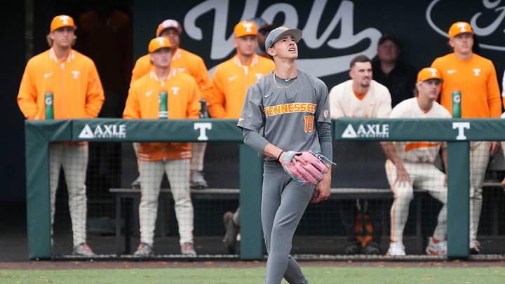 Cam Appenzeller during Tennessee baseball’s Orange & White scrimmage at Lindsey Nelson Stadium on November 9, 2025, in Knoxville, Tenn.