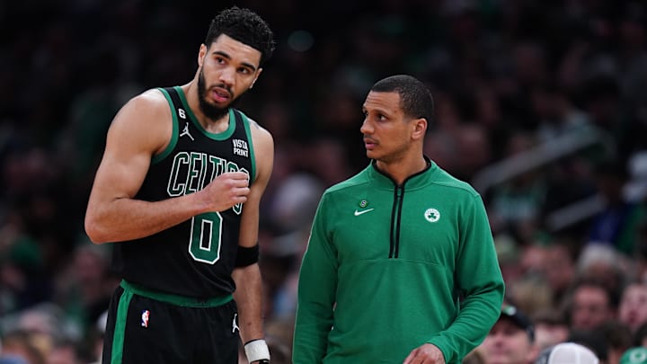 Boston Celtics coach Joe Mazzulla called star Jayson Tatum's Finals MVP snub and Olympic benching a "gift."
