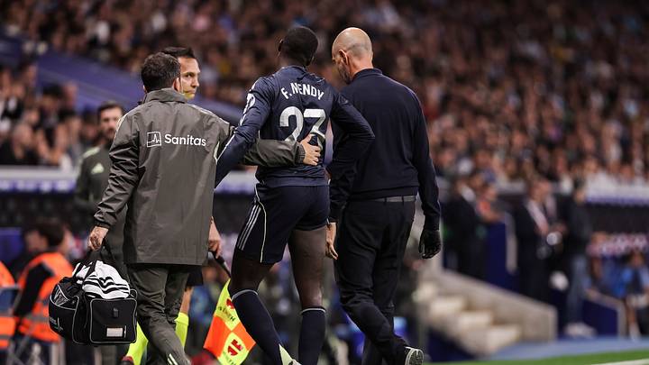 Ferland Mendy est sorti dès la 10e minute de jeu sur blessure lors du déplacement contre l’Espanyol Barcelone