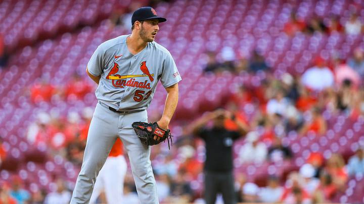 Aug 17, 2026; Cincinnati, Ohio, USA; St. Louis Cardinals starting pitcher Andre Pallante (53) pitches against the Cincinnati Reds in the first inning at Great American Ball Park. Mandatory Credit: Katie Stratman-Imagn Images Aug 17, 2026; Cincinnati, Ohio, USA; St. Louis Cardinals starting pitcher Andre Pallante (53) pitches against the Cincinnati Reds in the first inning at Great American Ball Park. Mandatory Credit: Katie Stratman-Imagn Images