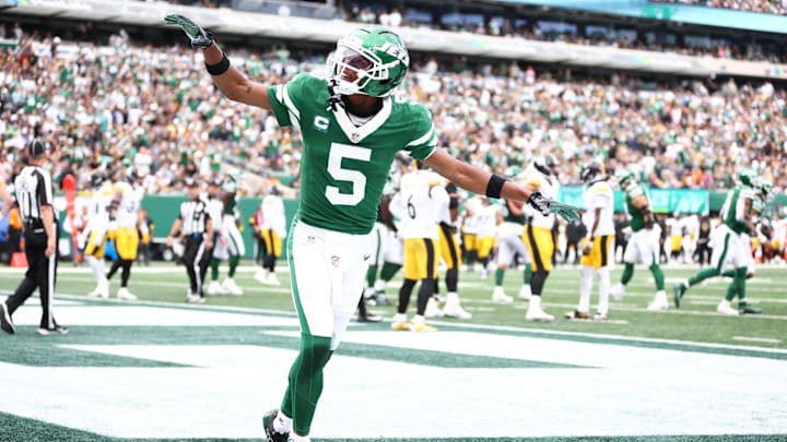 New York Jets wide receiver Garrett Wilson.
