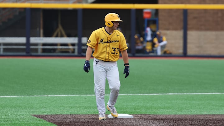 West Virginia University catcher Logan Sauve