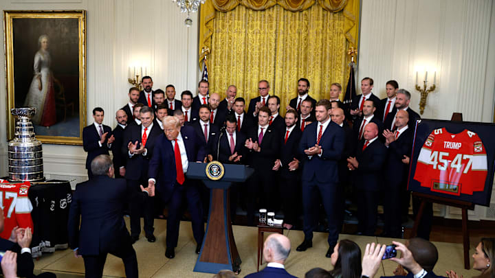 President Trump Hosts NHL Champions The Florida Panthers At The White House