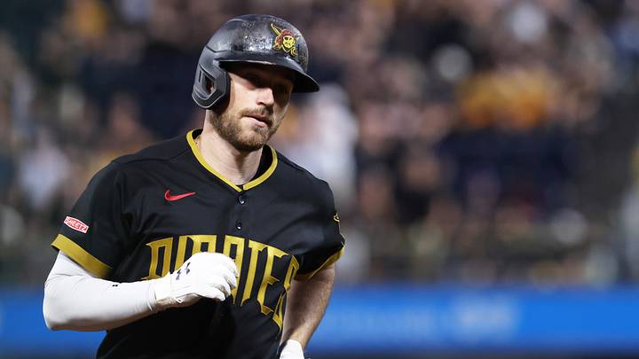 Jun 12, 2026; Pittsburgh, Pennsylvania, USA; Pittsburgh Pirates second baseman Brandon Lowe (5) circles the bases on a solo home run against the Miami Marlins during the eighth inning at PNC Park. Mandatory Credit: Charles LeClaire-Imagn Images Jun 12, 2026; Pittsburgh, Pennsylvania, USA; Pittsburgh Pirates second baseman Brandon Lowe (5) circles the bases on a solo home run against the Miami Marlins during the eighth inning at PNC Park. Mandatory Credit: Charles LeClaire-Imagn Images