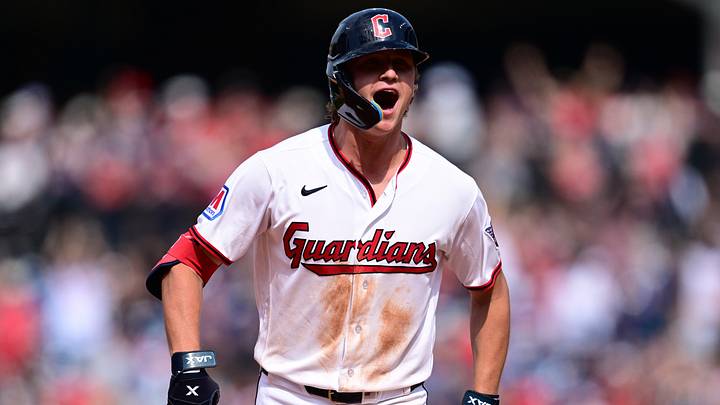 Sep 16, 2026; Cleveland, Ohio, USA; Cleveland Guardians center fielder Petey Halpin (0) runs the bases after hitting a three-run home run off Chicago White Sox pitcher Sean Newcomb (15) during the sixth inning at Progressive Field. Mandatory Credit: David Dermer-Imagn Images Sep 16, 2026; Cleveland, Ohio, USA; Cleveland Guardians center fielder Petey Halpin (0) runs the bases after hitting a three-run home run off Chicago White Sox pitcher Sean Newcomb (15) during the sixth inning at Progressive Field. Mandatory Credit: David Dermer-Imagn Images
