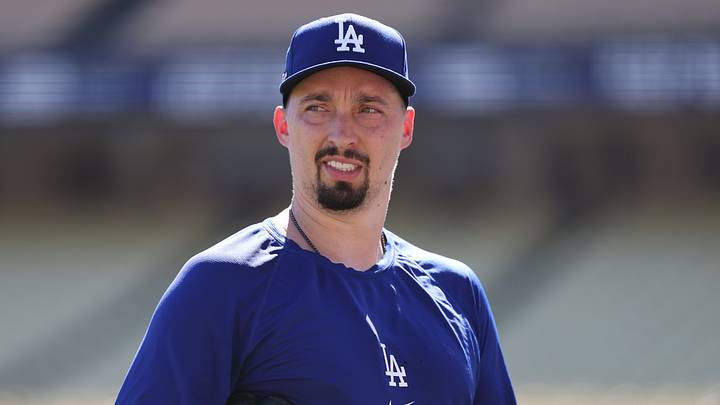 Los Angeles, California, USA;  Los Angeles Dodgers pitcher Blake Snell (7) before game one of the NLDS against the Atlanta Braves for the 2026 MLB Playoffs at Uniqlo Field at Dodger Stadium.  Mandatory Credit: Kiyoshi Mio-Imagn Images