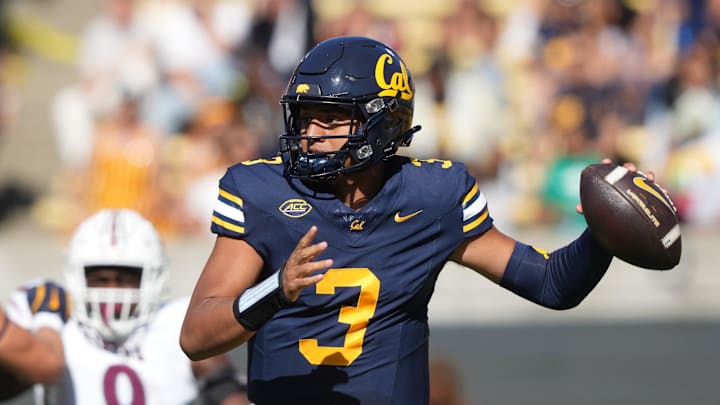 Cal quarterback Jaron-Keawe Sagapolutele 