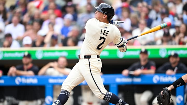 Brooks Lee takes former teammate Chris Paddack deep for a grand slam on August 17.