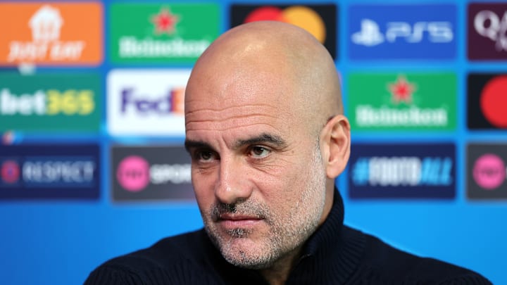 Manchester City Training Session And Press Conference - UEFA Champions League 2024/25 League Phase