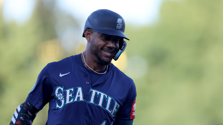 Julio Rodriguez has eye-popping numbers against Jack Leiter this season. 