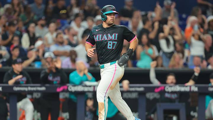 Miami Marlins center fielder Jakob Marsee Mandatory Credit: Sam Navarro-Imagn Images Miami Marlins center fielder Jakob Marsee Mandatory Credit: Sam Navarro-Imagn Images