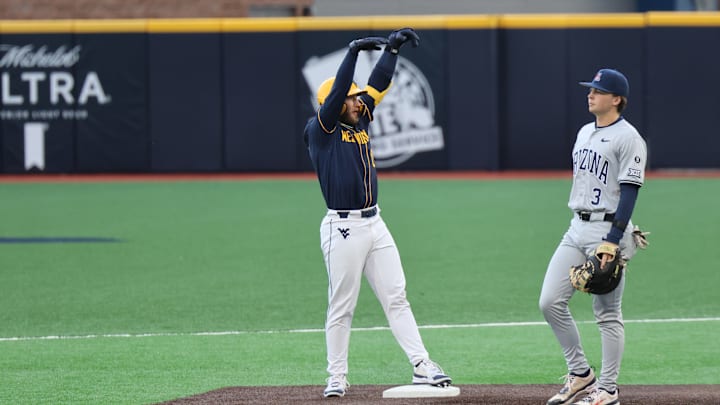 West Virginia University outfielder Jace Rinehart