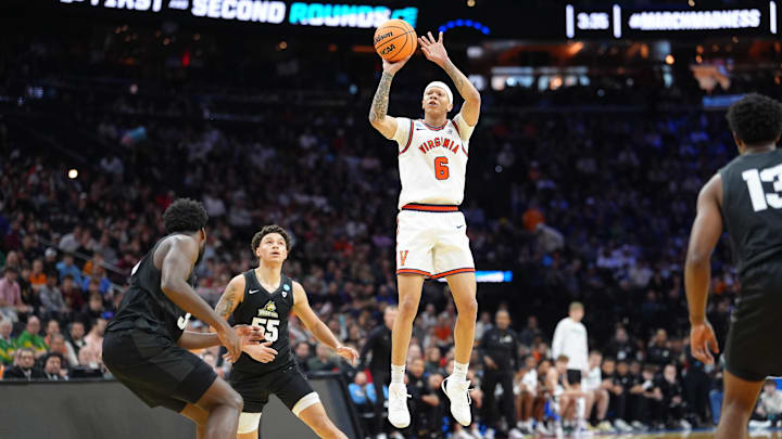 Virginia Cavaliers guard Jacari White 