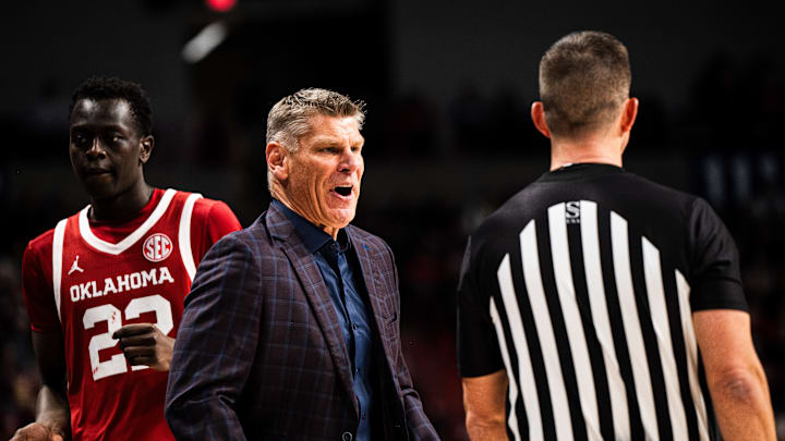 Oklahoma head coach Porter Moser. 